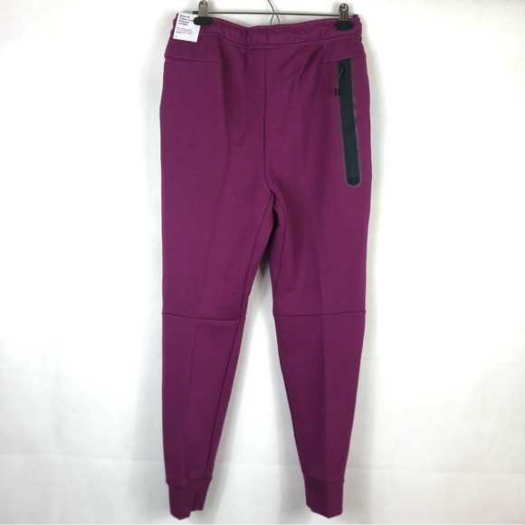 Nike Men's Sportswear Tech Fleece Joggers Sangria/Game Royal - Picture 4 of 8